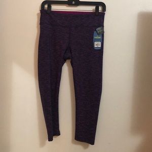 NWT Spalding purple mid calf leggings